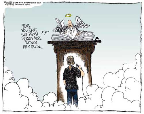 Scott Stantis on the death of Carlin.